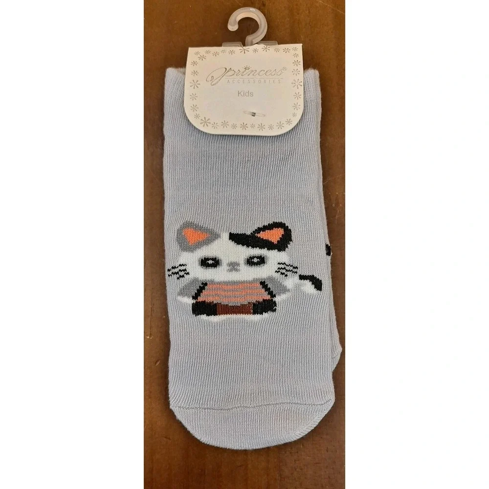 Cute Cat Kids Socks - Pack of 4 Pairs Princess Accessories Multicolor No‎ Show